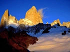 Zima, Góry, Szczyt, Fitz, Roy, Patagonia