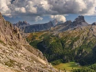 Skały, Góry, Alpy, Przełęcz, Falzarego Pass, Dolomity, Włochy
