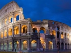 Rzym, Włochy, Koloseum, Wieczór
