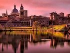 Budowle, Rzeka, Most, Mantua, Włochy