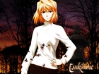 Shingetsutan Tsukihime, biała bluzka, drzewa