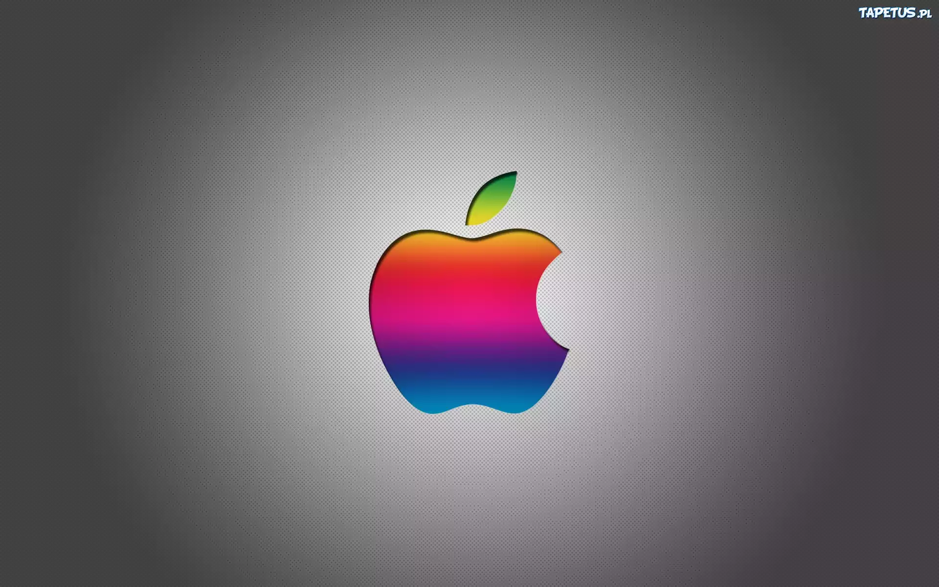 tapeta apple, logo, têczowe